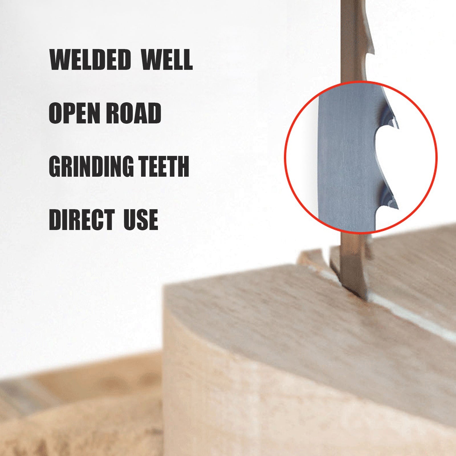 Hojas de sierra de cinta FOXBC de 115 pulgadas x 3/4 pulgadas x 3 TPI para sierras de cinta Shop Fox G9971, Shop Fox W1673 y Laguna serie 14