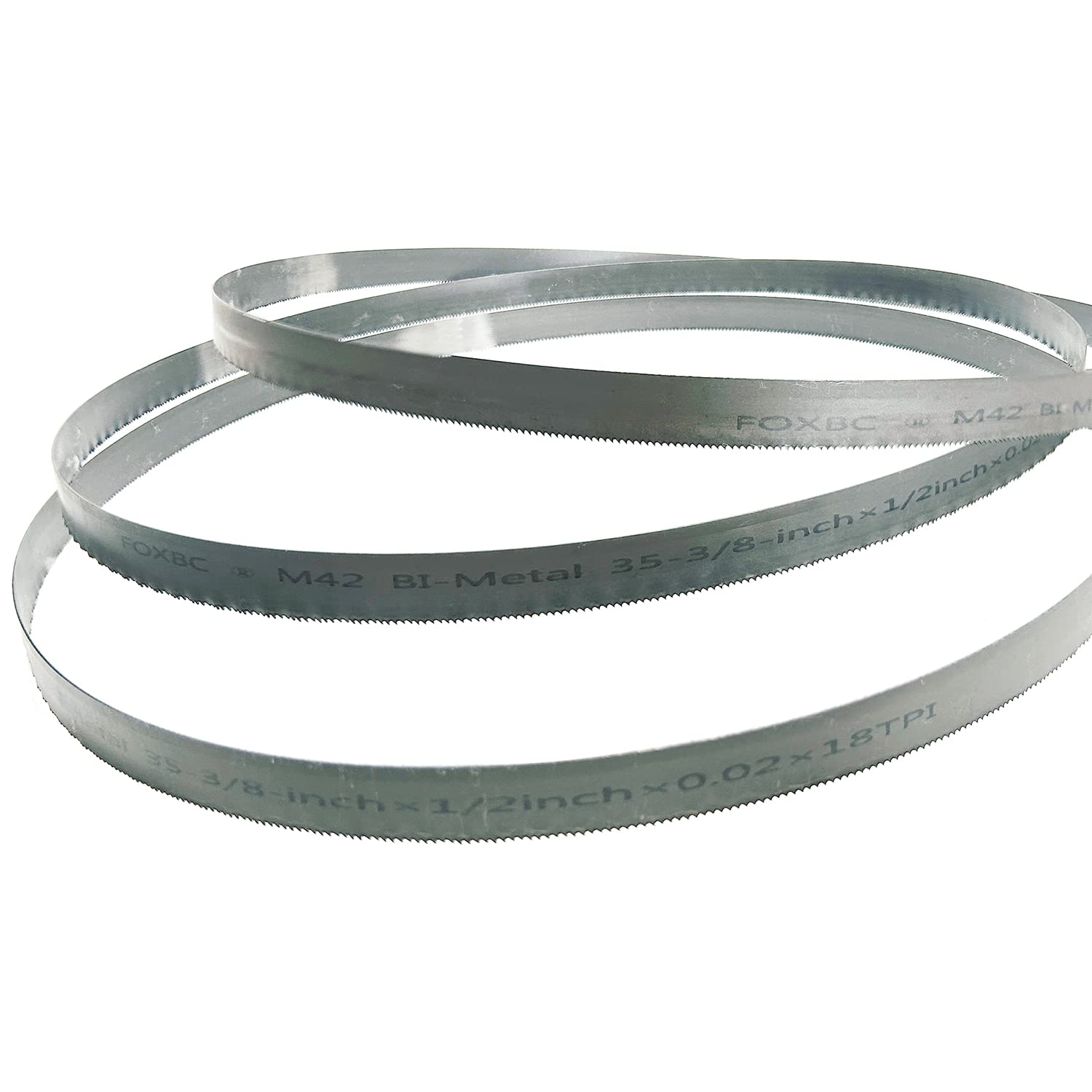 FOXBC 35-3/8 Inch Bandsaw Blade 10/14 TPI for Milwaukee Portable Band Saw Blade, 35-3/8" x 1/2" x .020" 10/14 TPI, 3-Pack