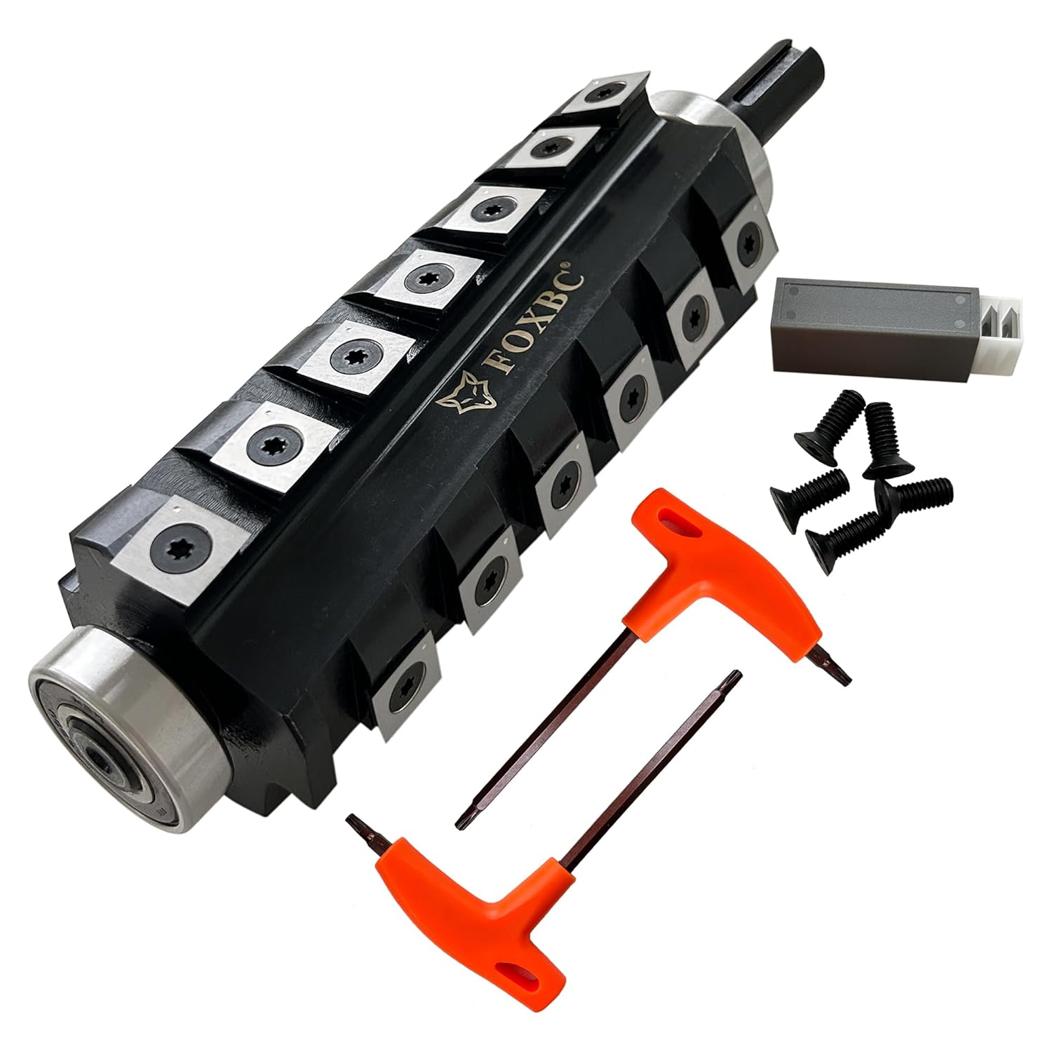 FOXBC 6 Inch Jointer Helical Cutter Head for Jet, Grizzly, Ridgid, Craftsman 6" Jointer with 4 Rows