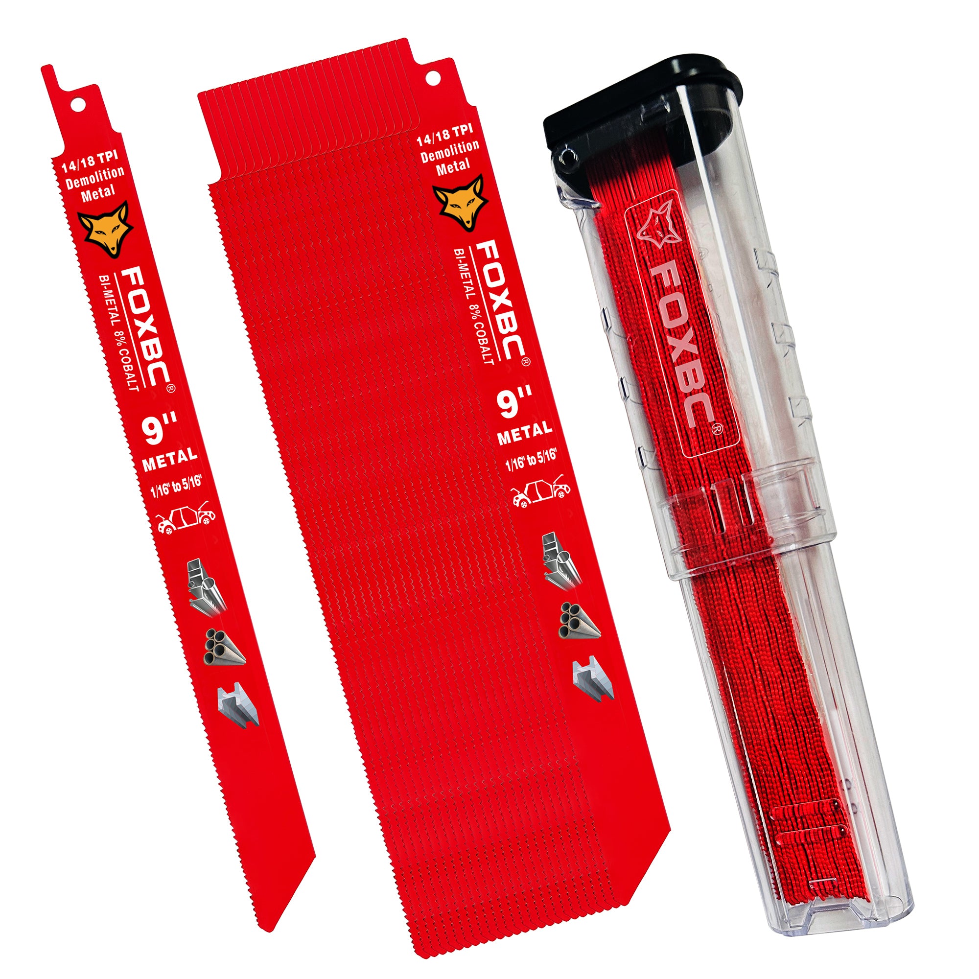 FOXBC Inch 14/18 TPI Reciprocating Saw Blades Demolition for Auto Di