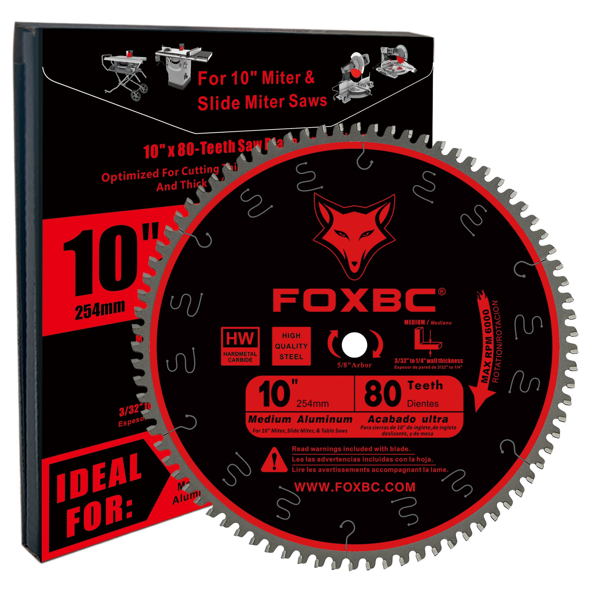 10 in. x 80-Teeth Non-Ferrous / Plastic Cutting Saw Blade 10 in. x 80-Teeth Non-Ferrous / Plastic Cutting Saw Blade