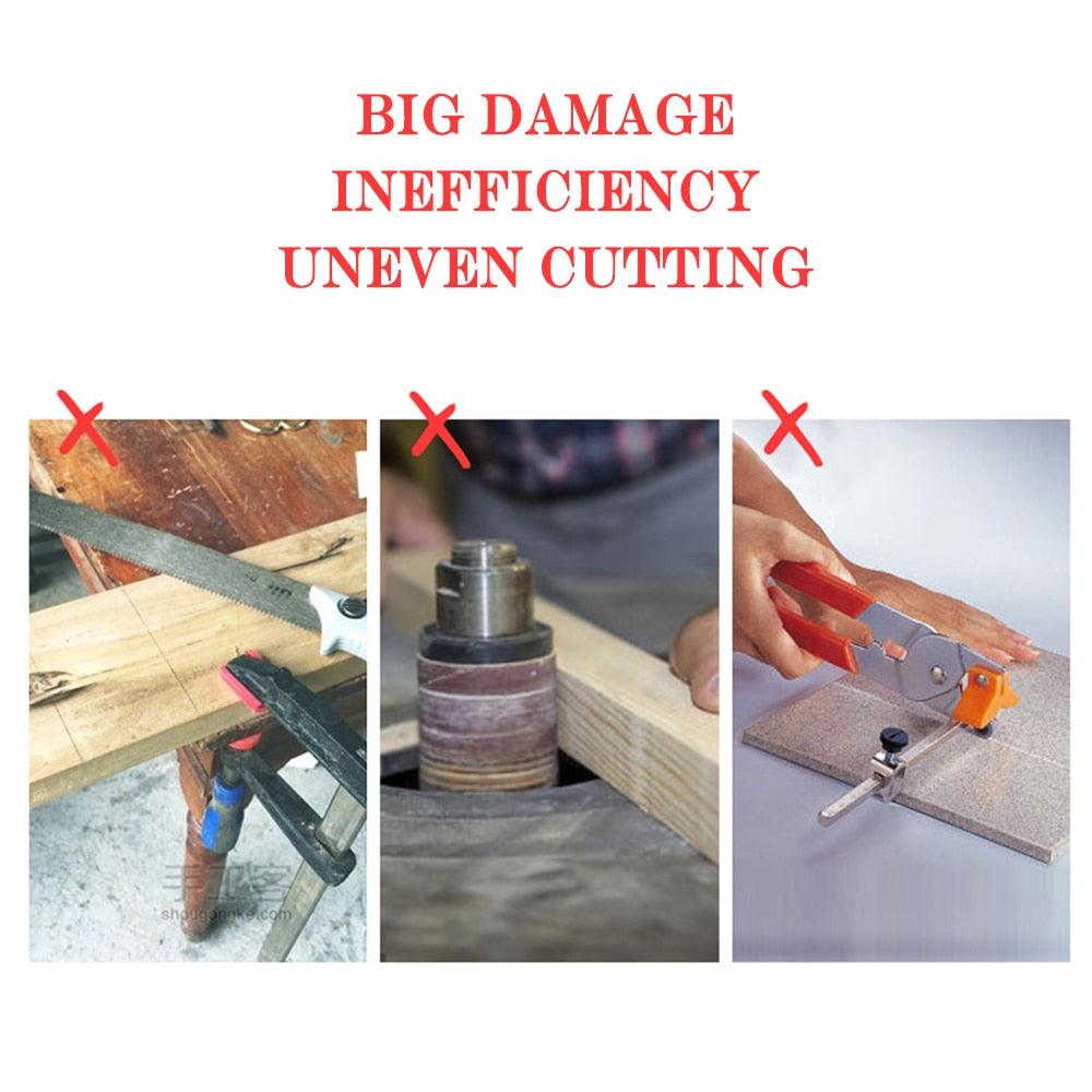 Sierra Circular eléctrica, máquina cortadora multifuncional de Base fija, portátil para carpintero, posicionamiento rápido, placa inferior cortada