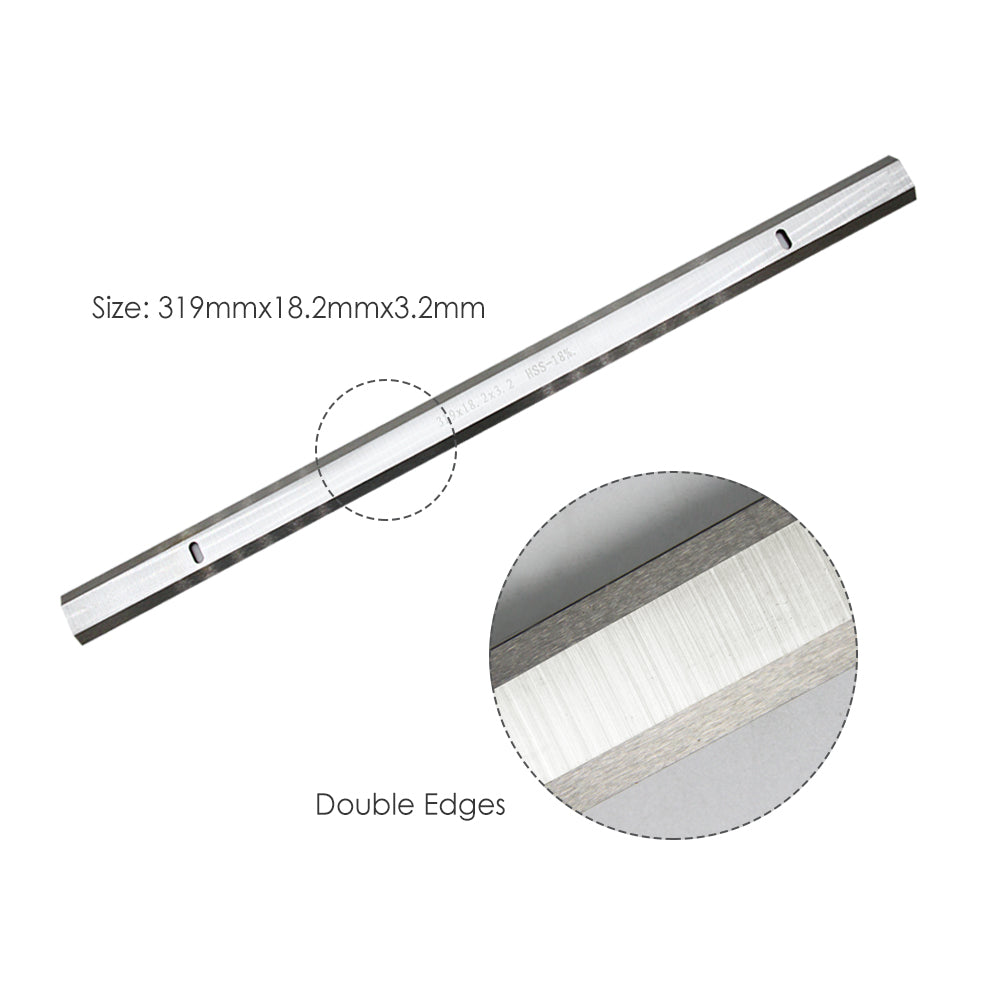 Cuchillas cepilladoras de 319x18,2x3,2 mm para Ryobi AP13, ETP1531AK, GMC MA1931 CT-340 COBRA