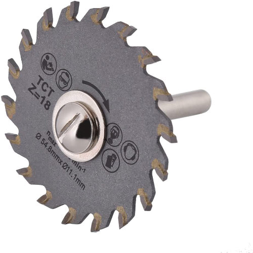 Hojas de sierra circular de carburo de 54,8 mm para corte de metal y madera para herramienta rotativa - Paquete de 3