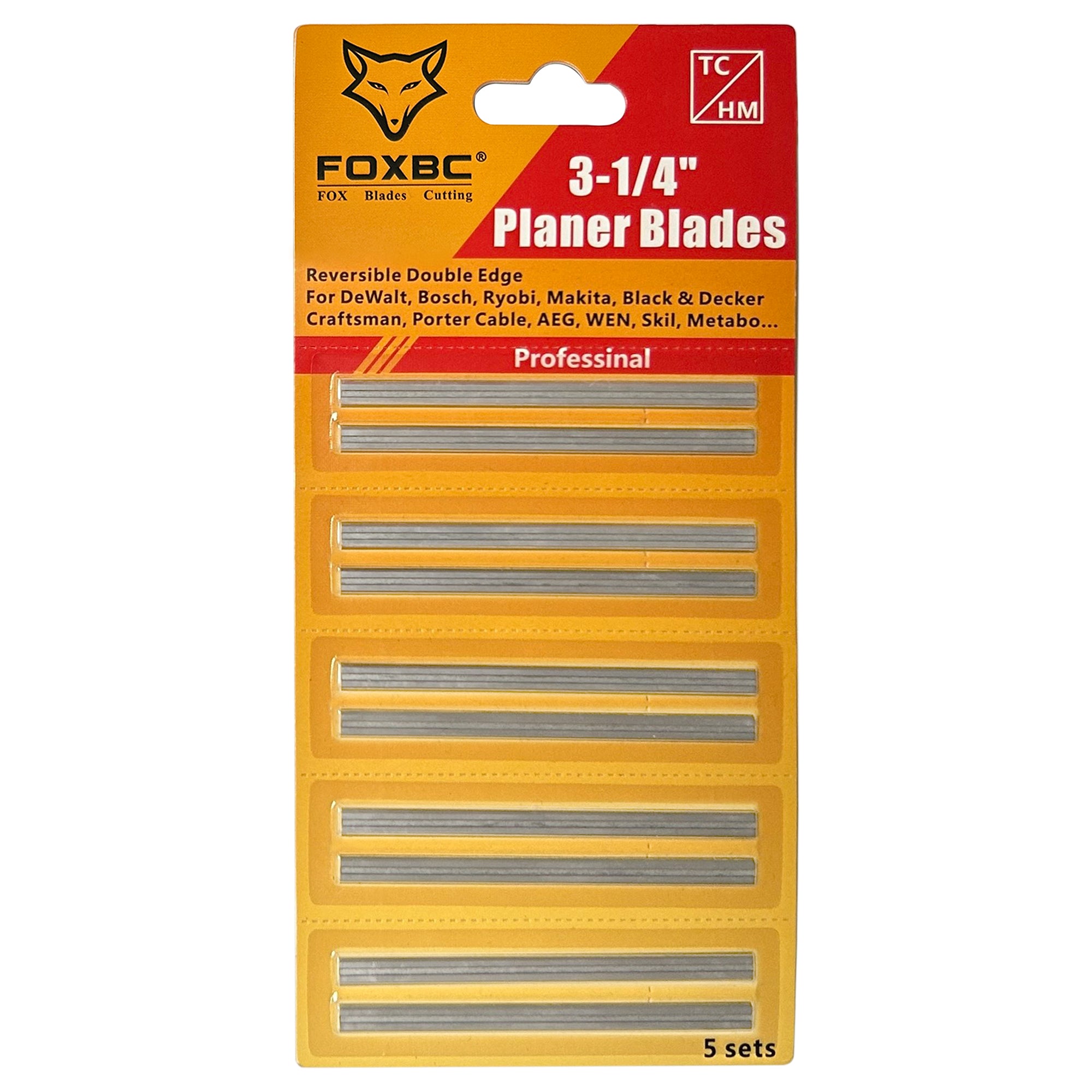 Cuchillas cepilladoras de carburo de tungsteno de 3-1/4" y 82 mm para MAKITA, BOSCH, DeWalt, Ryobi, BLACK &amp; DECKER, Craftsman - Paquete de 10
