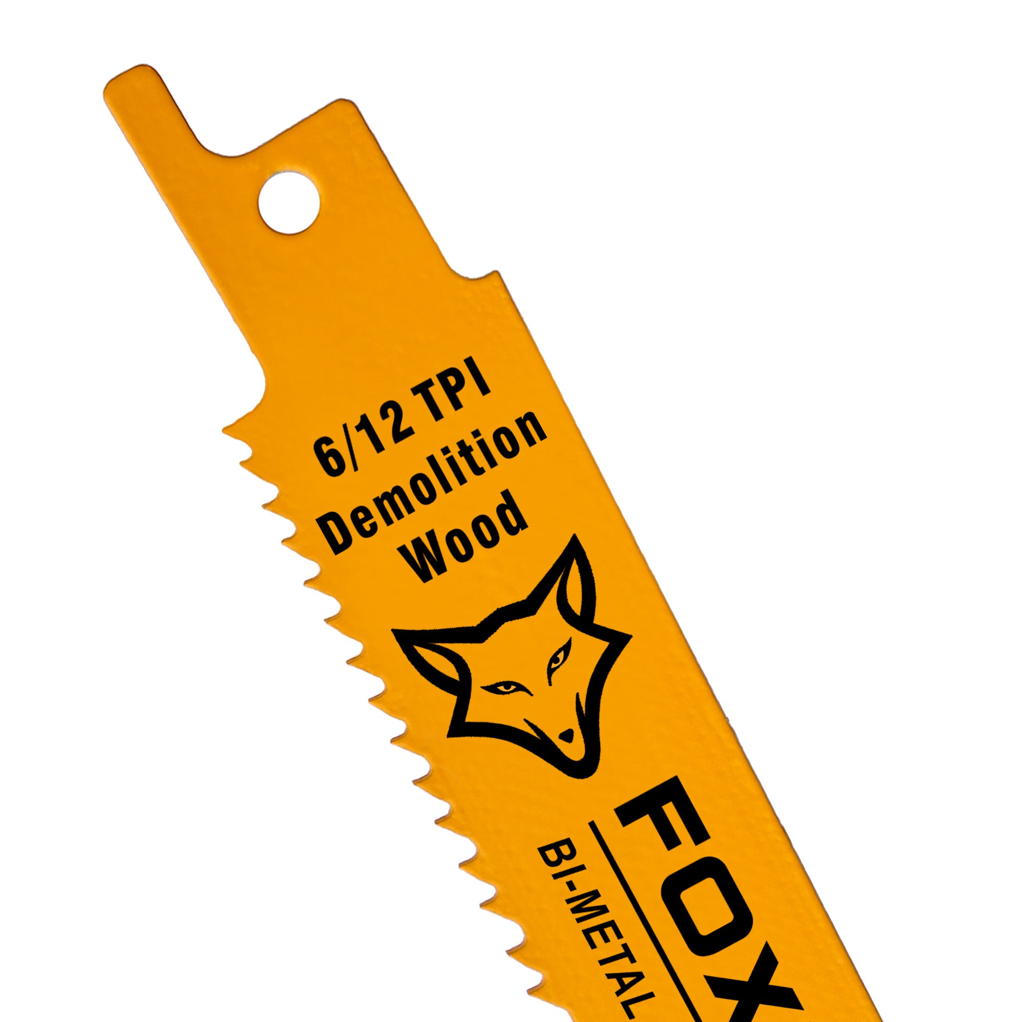 FOXBC 6 Inch 6/12 TPI Demolition Wood Reciprocating Saw Blades for Nai