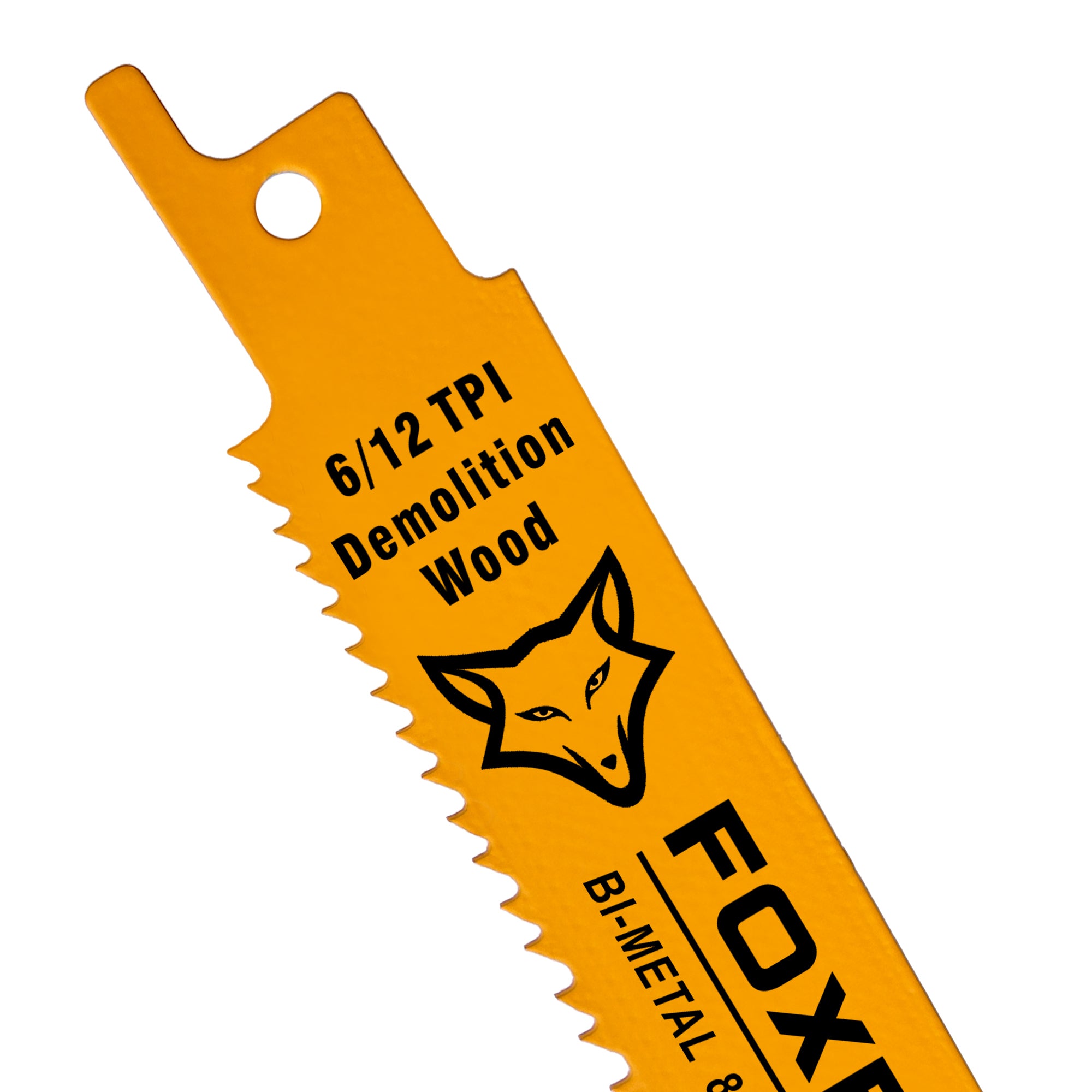 FOXBC 9 Inch 6/12 TPI Demolition Reciprocating Saw Blades for Nail-Emb
