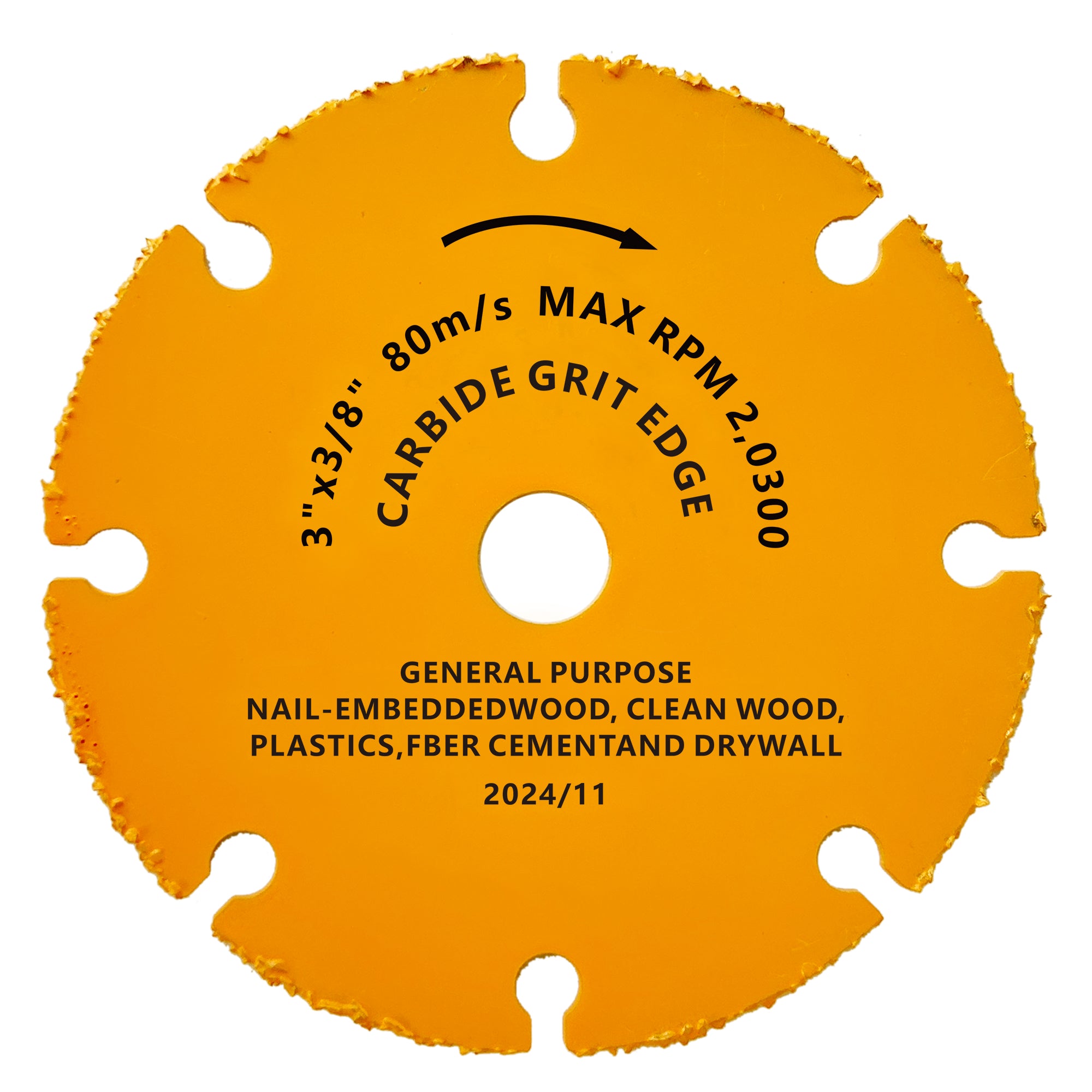 FOXBC 3 Inch Cut Off Wheels, Carbide Grit Cut-Off Disc for woods, plas