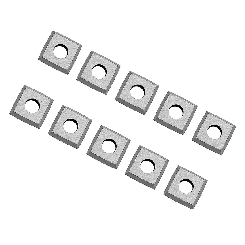 FOXBC 15mm Carbide Inserts 4"R Indexable for All Byrd Shelix Planer Cutterhead, Replacement for Byrd KN400, 10 Pack