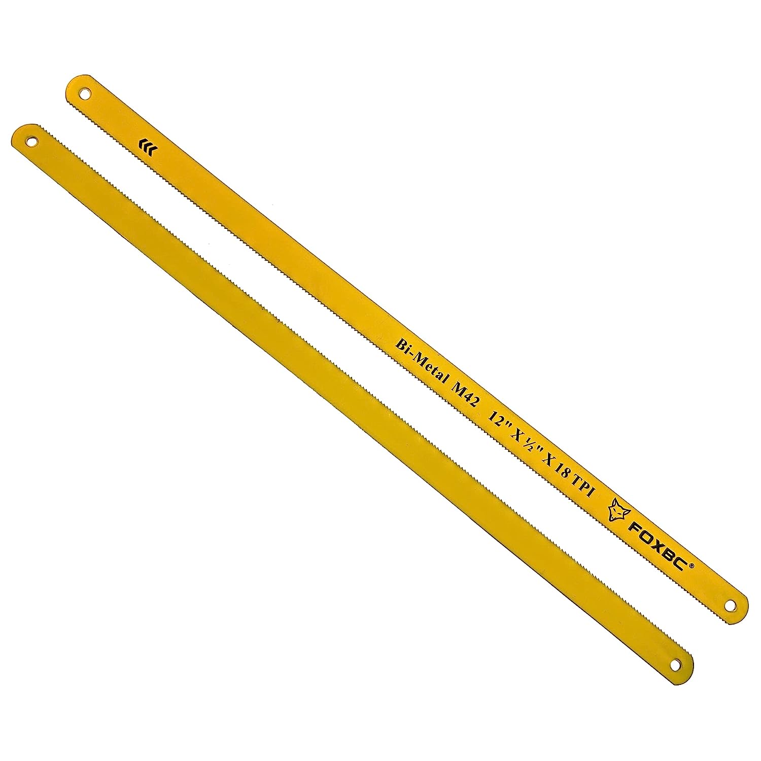 FOXBC Hoja de sierra para metales de 12 pulgadas, 18 TPI, bimetálica M42, corte de metal, paquete de 10