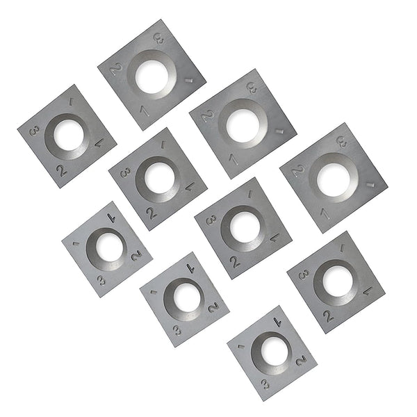 FOXBC 15mm Indexable Carbide Inserts Replacement for Grizzly H7354, Byrd Tool Shelix Cutterhead 15 x 15 x 2.5mm - 10 Pack
