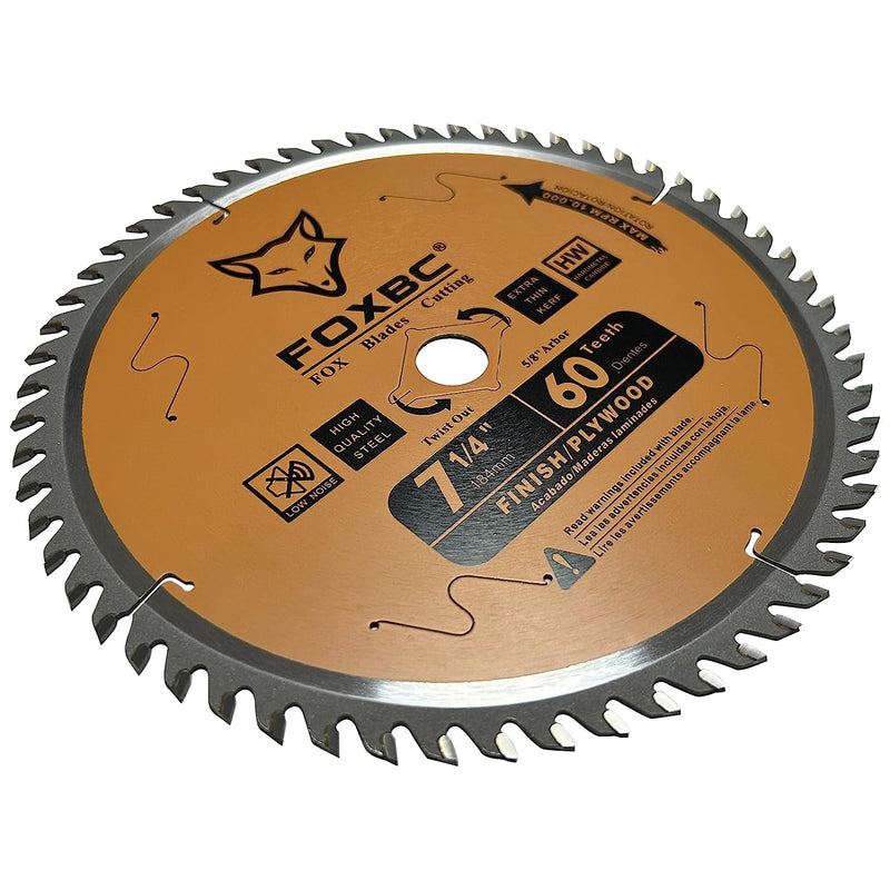 FOXBC Hoja de sierra circular de 7-1/4" de repuesto de 60 dientes para Freud Diablo D0760A D0760X, DeWalt DWA171460