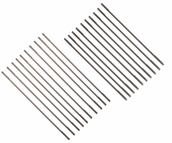 6-1/2-Inch Coping Saw Blades, 6-1/2-Inch Long Between Pins, 0.125-Inch x 020-Inch x 15 TPI (10-Pack), 18TPI (10-Pack)