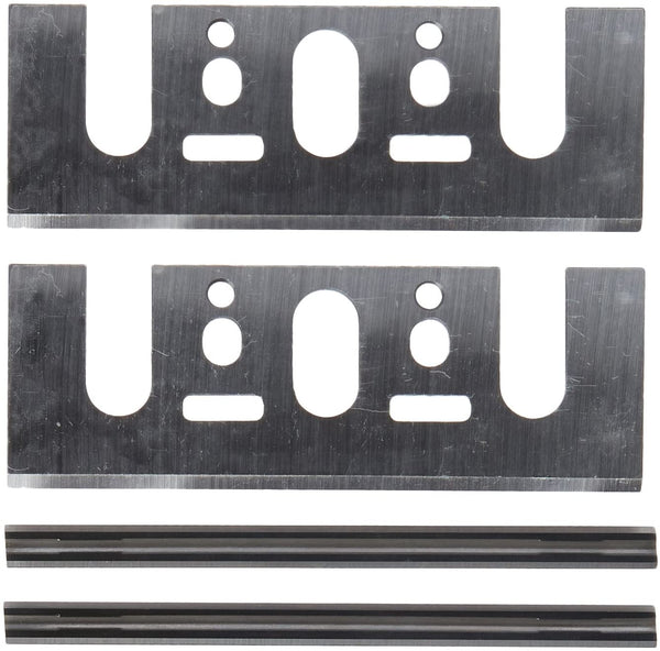 Juego de cuchillas cepilladoras de 3‑1/4" con placa de fijación Juego de cuchillas de doble filo Adaptador universal