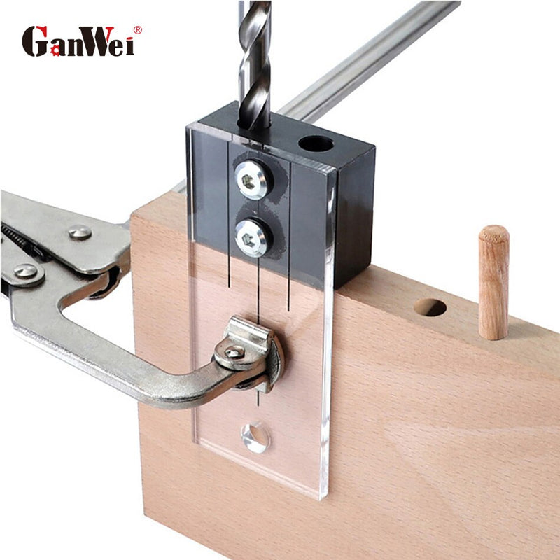 Woodworking Pocket Hole Jig Drill Guide Dowel Drilling Jig Kit Drill Bit Hole Puncher With Drilling Bit Woodworking Tools