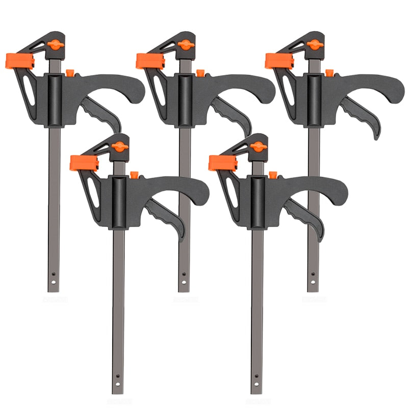 4 Inch 2/3/4/5/10Pcs F Clamp Clip Set Woodworking Work Bar Hard Quick Ratchet Release