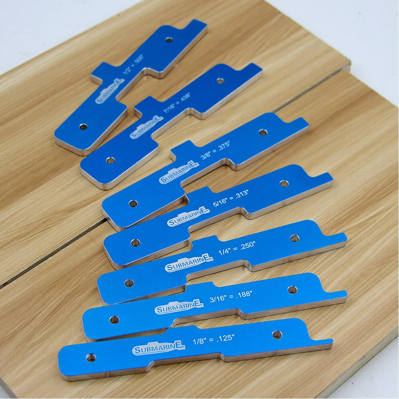 7PCS Precision Router Table Set Up Bars Saw Bench Blade Circular Saw Depth Gauge Woodworking Measuring Tool