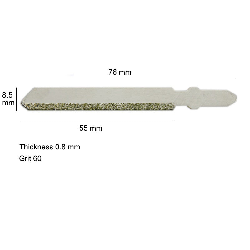 Hojas de sierra de calar de diamante de 3 pulgadas y 76 mm para mampostería con grano en T 50 - Paquete de 5