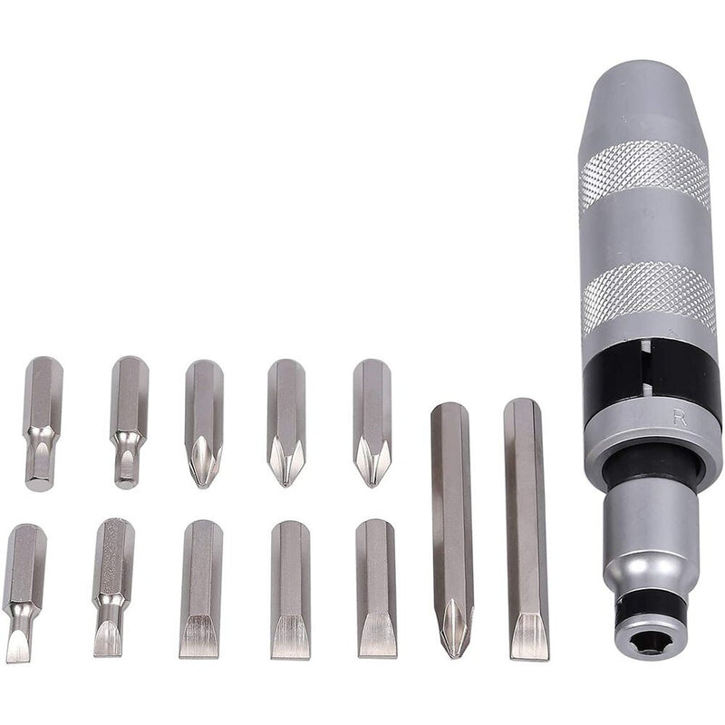 Multifunctional Impact Batch Screwdriver Chrome Tangsten Steel 7 8 12 13 PCS with Tin Box for Household, Industrial, Work