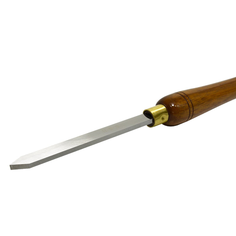 Diamond Parting Tool 5/8'' Woodturning Tools 16mm Wood Lathe Turning Chisels Tipped HSS Blade with Walnut Handle