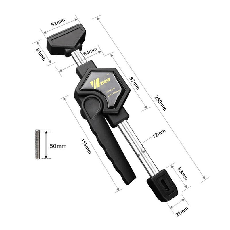 Wooden Table Adjustable Clamp Plastic Nylon Special Multipurpose Quick Fixing Fixture for Workbench Woodworking Tools