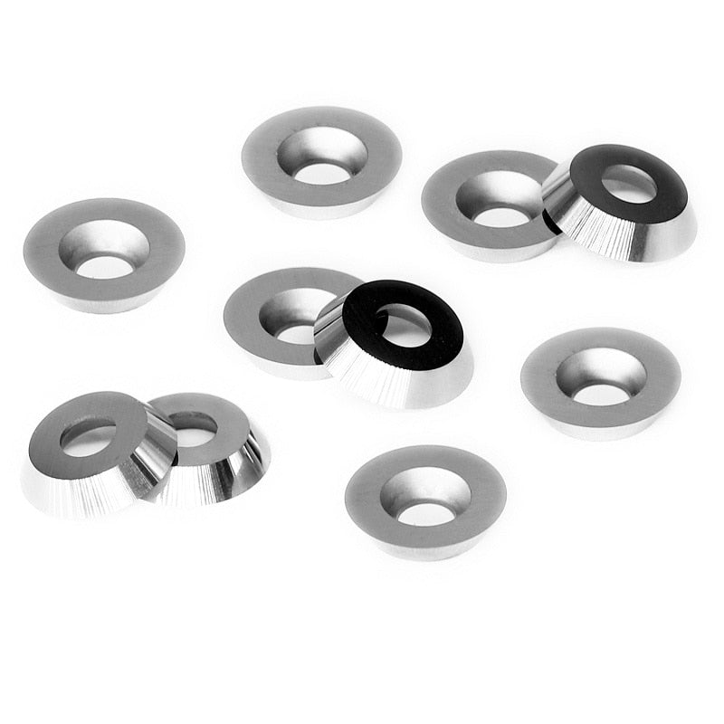 2pcs 12mm 30° Circular Carbide Inserts – 1/2 Cutter Lathe Turning Blades