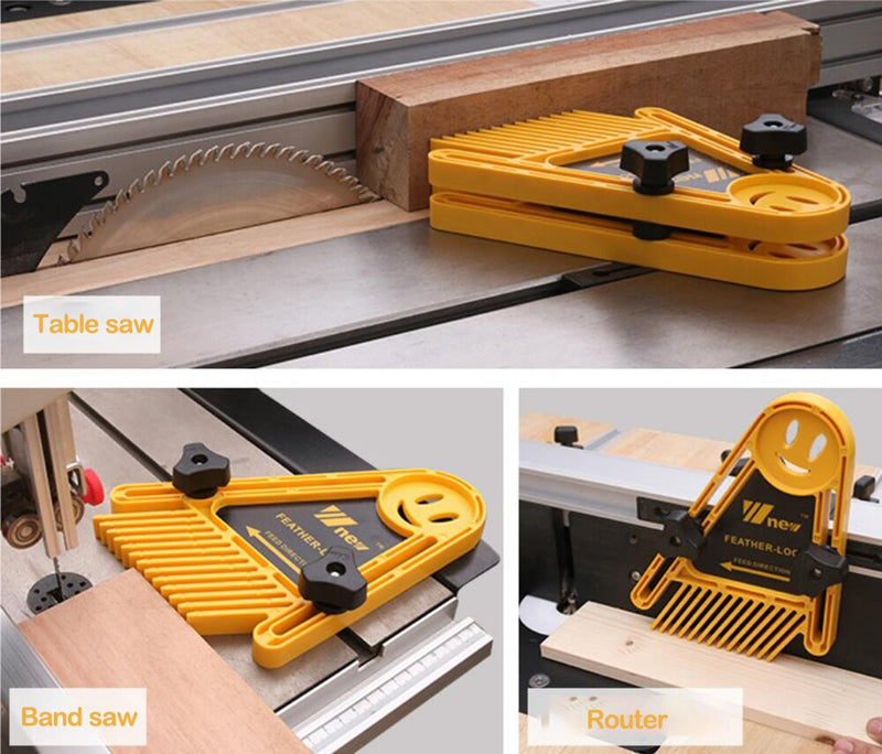 D TFeatherBoard Dual or Tandem FeatherBoards for Router Tables and Table or Band Saws Woodworking Tools