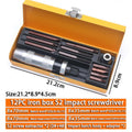 Multifunctional Impact Batch Screwdriver Chrome Tangsten Steel 7 8 12 13 PCS with Tin Box for Household, Industrial, Work