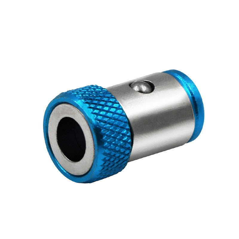 6.35mm Screwdriver head Magnetic Ring Alloy Electric Drill Magnetic Screw Drill Tip Universal Connecting Rod Adapter