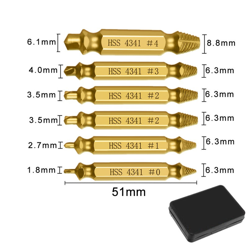 Damaged Screw Extractor Drill Bit Set Stripped Easily Take Out Broken Screw Bolt Bolt Remover Easily Out Demolition Tools