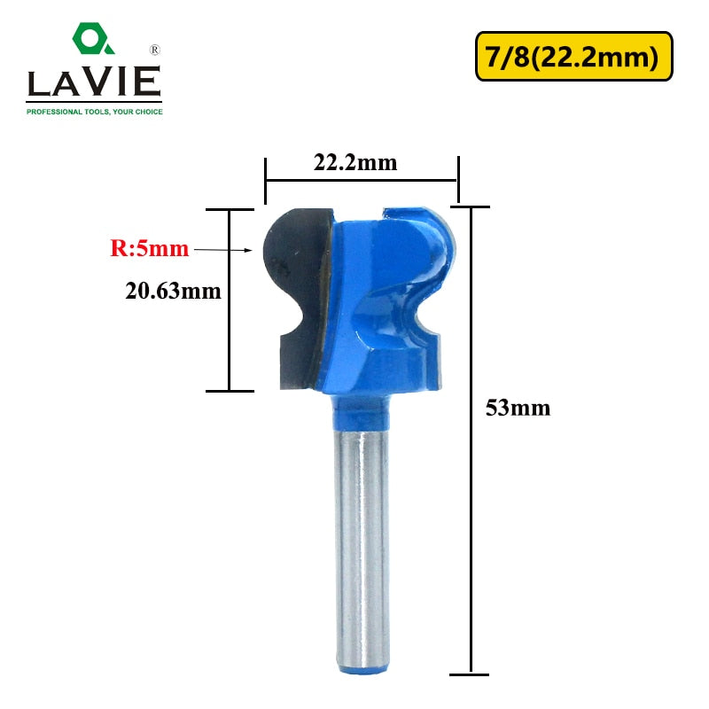 6mm 1/4" Shank 6.35mm Double Finger Router Bits for Wood Milling Cutter Industrial Grade Bit