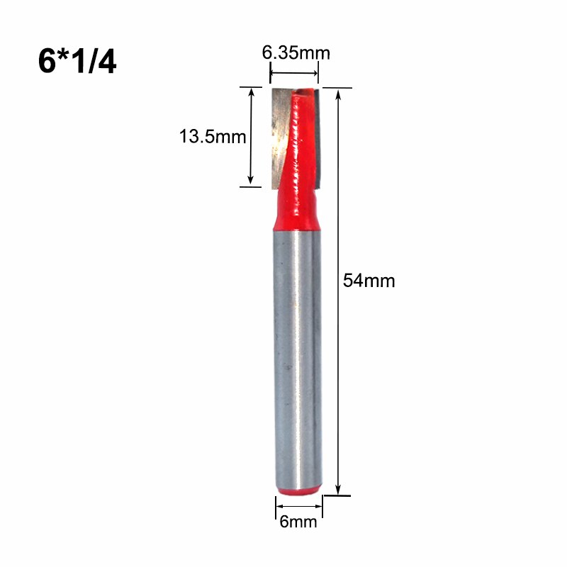 Vástago de 6mm, broca inferior para limpieza de madera, broca para ranuradora recta, fresa limpia, brocas para carpintería, máquina eléctrica MC06030