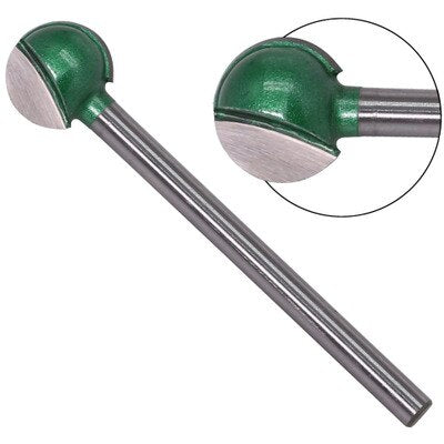 Broca enrutadora de punta redonda con vástago de 3mm o 6mm para fresadora CNC de madera con núcleo de radio de carburo de tungsteno