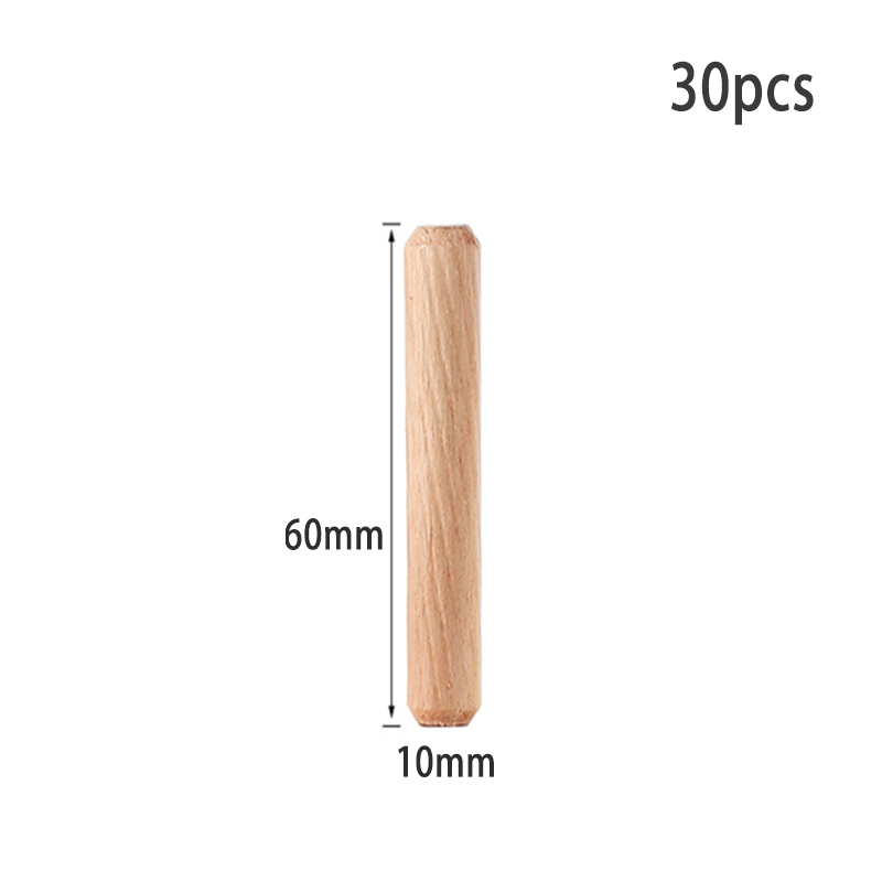30pcs Log Tenon Wooden Bar 3-in-1 Connector Is Used for Connecting Cabinets, Wardrobes, Furniture and Wooden Boards