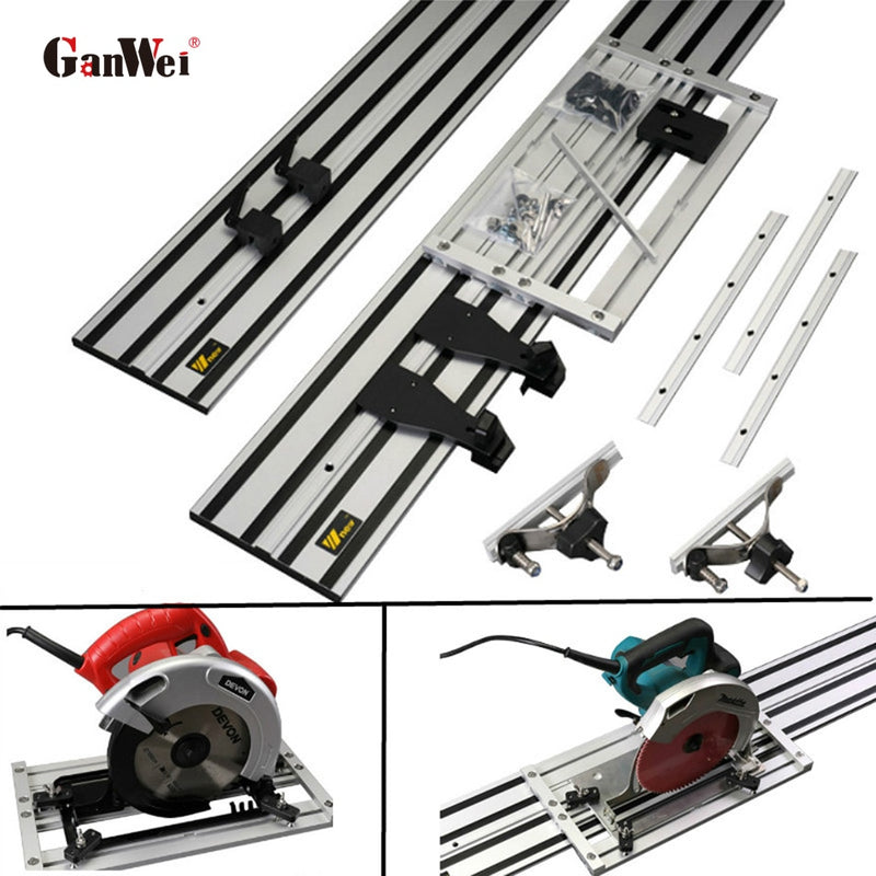 Máquina de grabado de aleación de aluminio de 2,8 m, juego de rieles de guía universales, herramientas de carpintería para sierra Circular eléctrica Makita