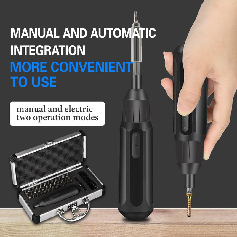 3.6V Electric Screwdriver Multifunctional Rechargeable Lithium Battery Mini Electric Screwdriver 40pcs Set Power Tool