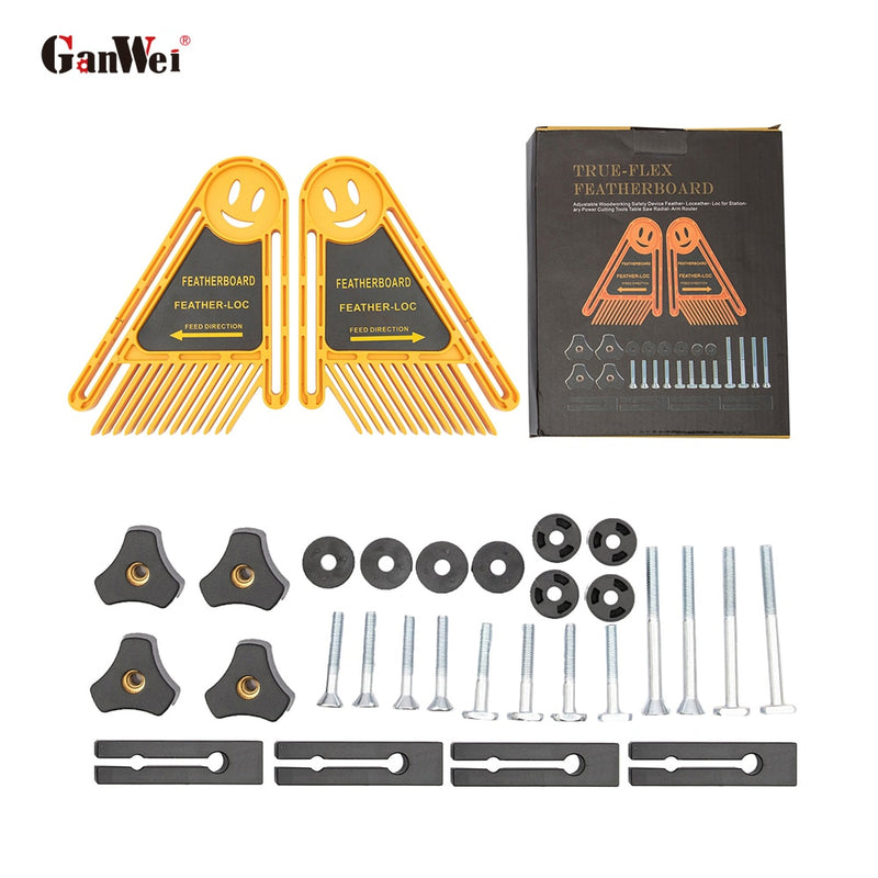 D TFeatherBoard Tablas de plumas dobles o en tándem para mesas fresadoras y sierras de mesa o de cinta Herramientas para trabajar la madera