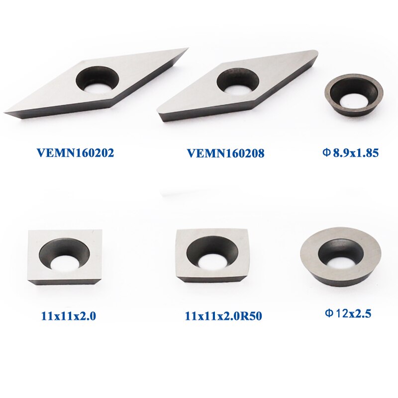 Carbide Inserts Cutters Blades Knives Set For Detailer Hollower Finisher Rougher