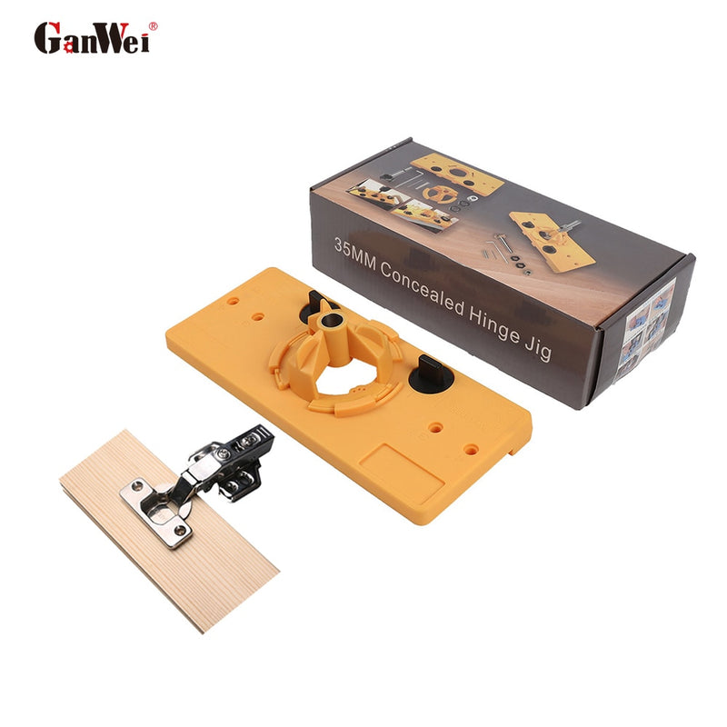 35mm Concealed Hinge Drilling Jig kit Cabinet Home Hand Woodworking Tools for Cupboard Door Hinges Installation