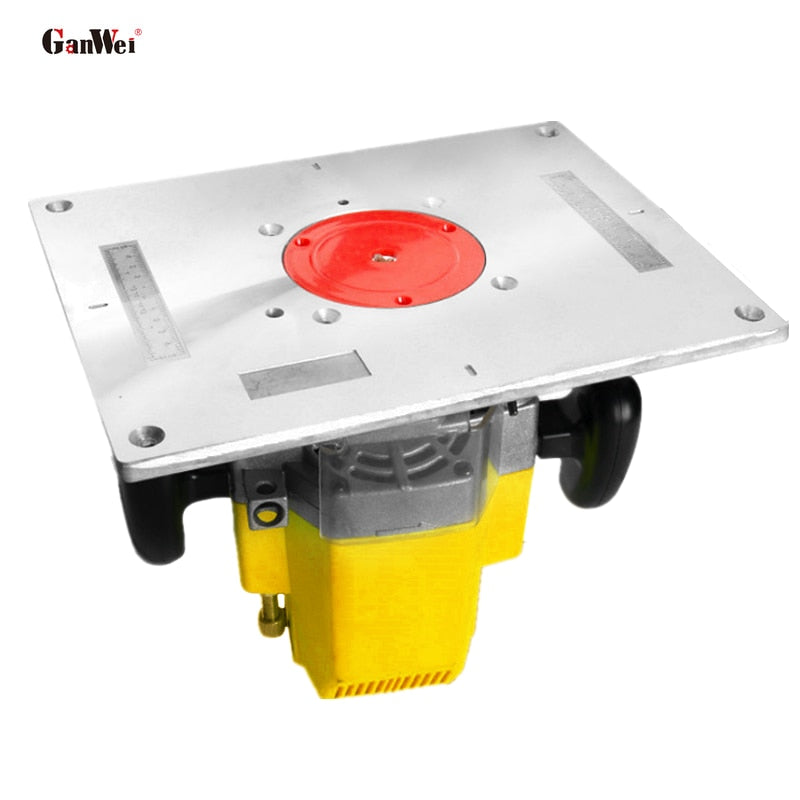 Router Wood Milling Trimming Machine Flip Plate Guide Table Router Table Insert Plate for Woodworking Work Bench