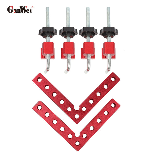 90 Degrees Precision Clamping Squares Aluminium Alloy Auxiliary Fixture Splicing Board Fixed clip Woodworking Tools