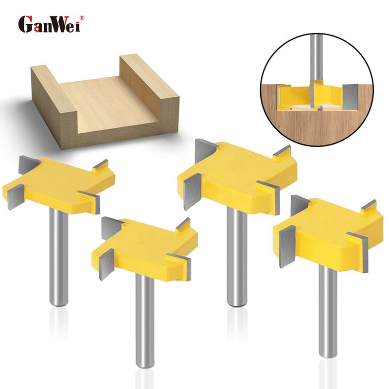 CNC 6mm Metal Milling Cutter Wood Router Cutter Collet Wood Drilling Bit Wood Strawberry Dovetail Woodworking Tools