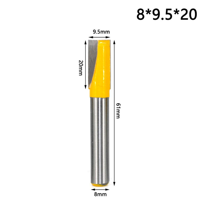 8mm Shank Bottom Wood Cleaning Bit Straight Router Bit Clean Milling Cutter Woodworking Bits Power Machine MC02032