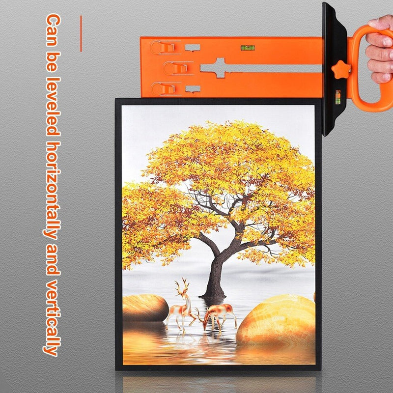 Photo Frame Level Ruler MultiFunction Photo Frame Hanging Decoration Tool with Bubble Level Frame Positioning Tool