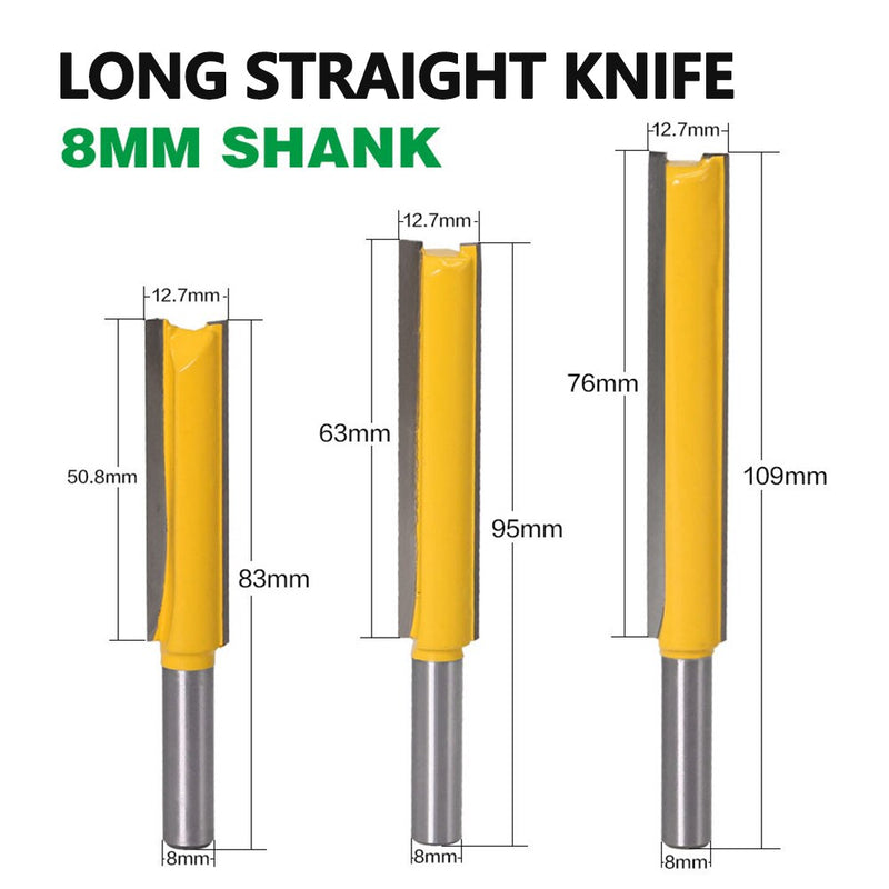 Cuchilla de recorte de carpintero alargadora con mango de 8mm, enrutador de madera, cortador, Plotter, accesorios Cricut, herramientas de carpintería