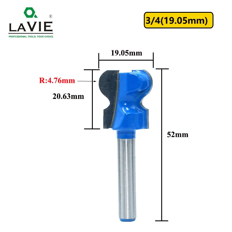 6mm 1/4" Shank 6.35mm Double Finger Router Bits for Wood Milling Cutter Industrial Grade Bit Woodworking Tools MC01160