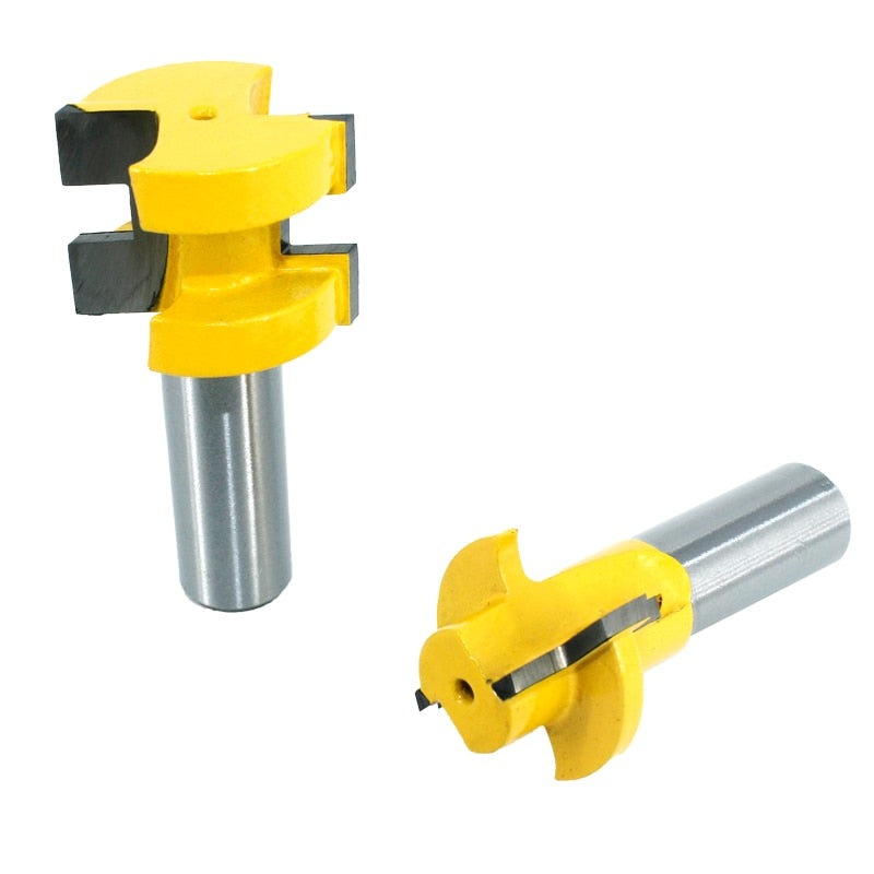 2 uds 12MM 1/2 pulgadas vástago ranura en T diente cuadrado espiga fresa tallado Router Bits para herramienta de madera carpintería