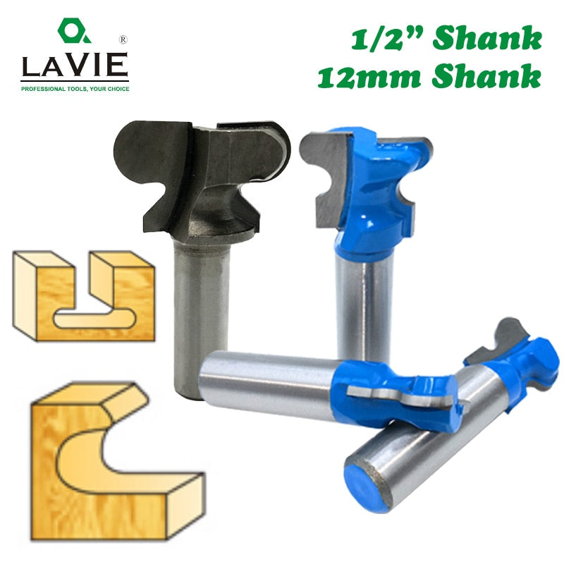 12mm 1/2" Shank 12.7mm Double Finger Router Bits for Wood Industrial Grade Milling Cutter Woodworking Tools