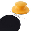 Sanded Cushion Block 5in Hand Held Grinding Block Wheel Rubber Elastic Grinding Disc Polishing Plate Flocking Sandpaper