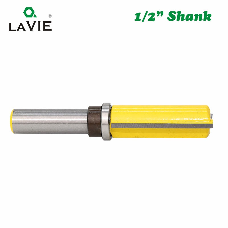 1PC 12MM 1/2 Flush Trim 2" Milling Cutter Tungsten Cobalt Alloy Trimming Knife Template Router Bit Woodworking Tools